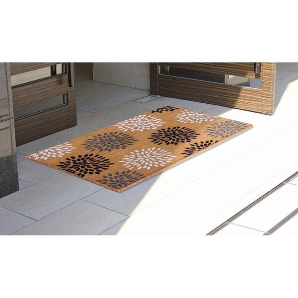 Shop A1hc Large Vinson Floral Outdoor Door Mat 30 X48 Patio Rug