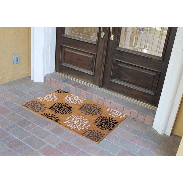 Shop A1hc Large Vinson Floral Outdoor Door Mat 30 X48 Patio Rug