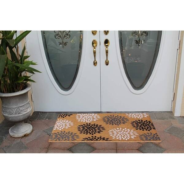 Shop A1hc Large Vinson Floral Outdoor Door Mat 30 X48 Patio Rug