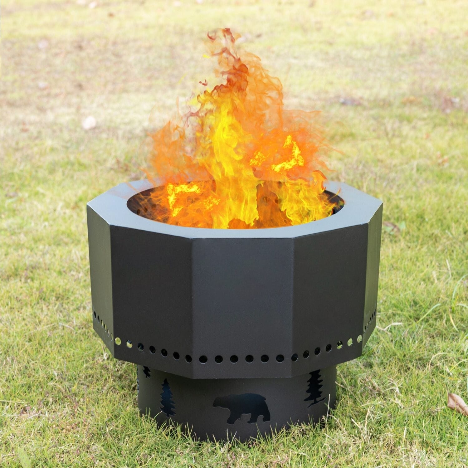 Kinbor 15 7 Outdoor Fire Pit Portable Folding Firepit Wood Kinbor 15 7 Outdoor Fire Pit