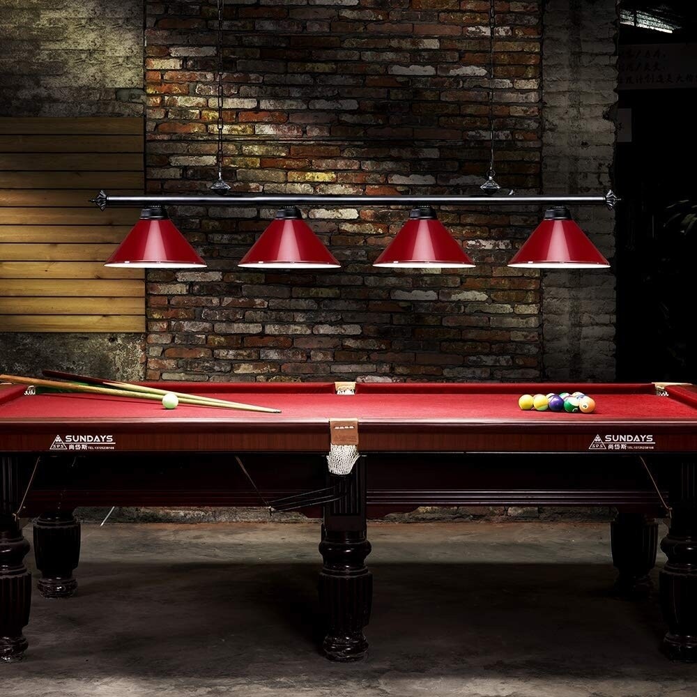 red pool table light