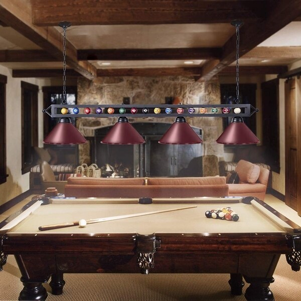 4 light pool table lights