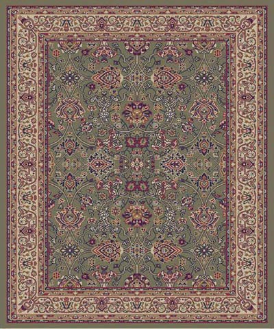 Green Nargis Polypropylene Rug (53 X 73) (GreenPattern OrientalMeasures 0.25 inch thickTip We recommend the use of a non skid pad to keep the rug in place on smooth surfaces.All rug sizes are approximate. Due to the difference of monitor colors, some ru