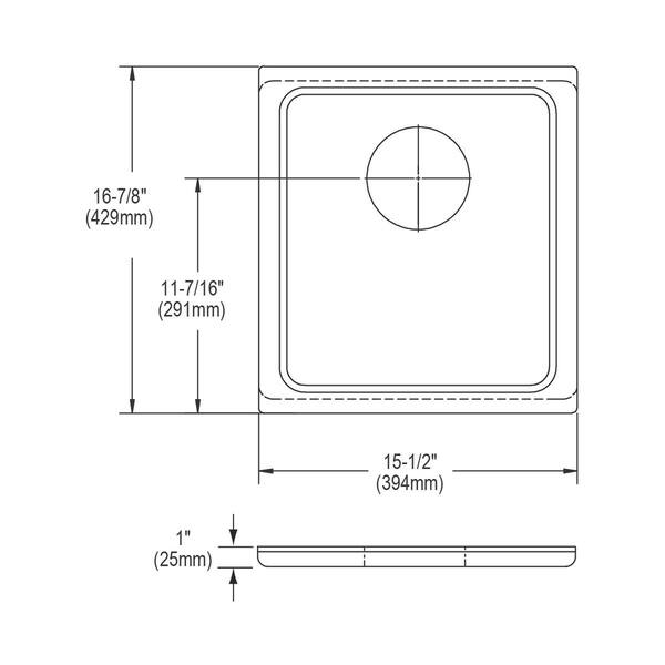 Elkay Hardwood 151/2" x 167/8" x 1" Cutting Board Bed Bath & Beyond