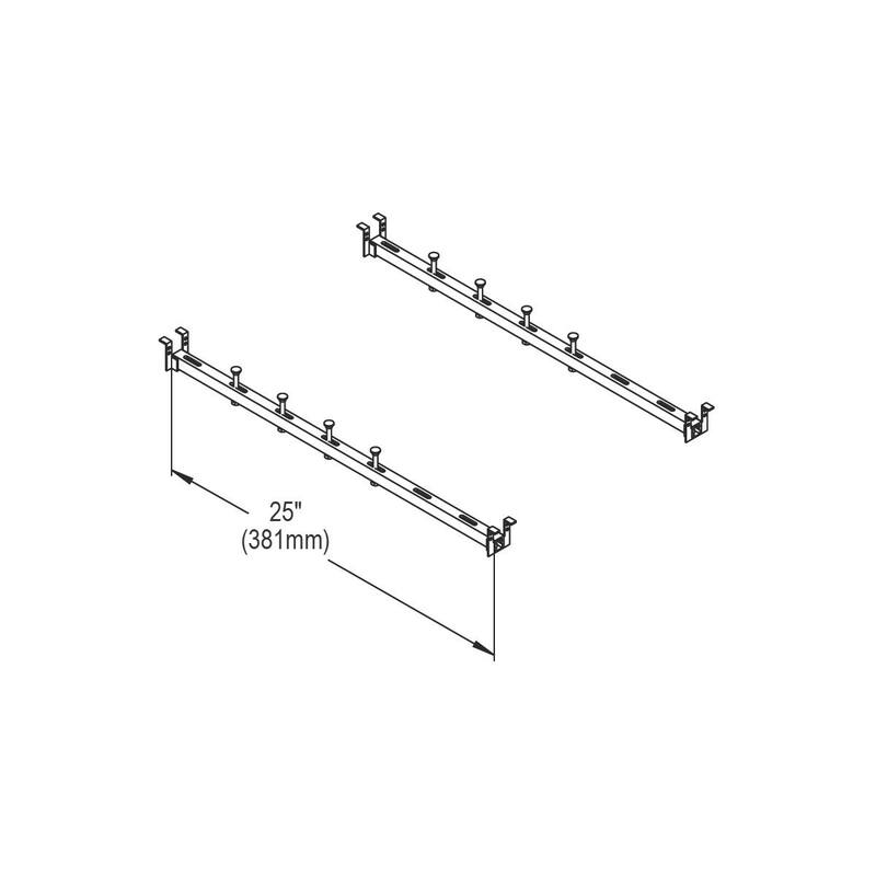 Elkay Sink Installation Undermount Support Kit 25" Long Rails Bed