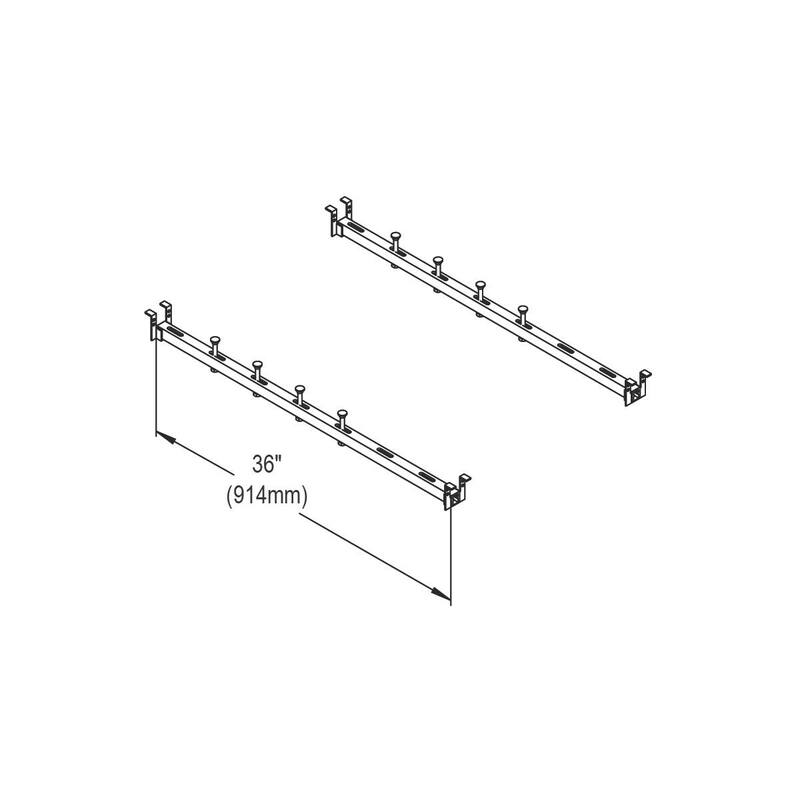 Elkay Sink Installation Undermount Support Kit 36" Long Rails