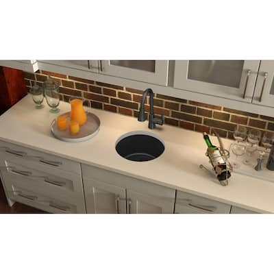 Elkay Quartz Classic 18-1/8" x 18-1/8" x 7-1/2", Single Bowl Dual Mount Bar Sink