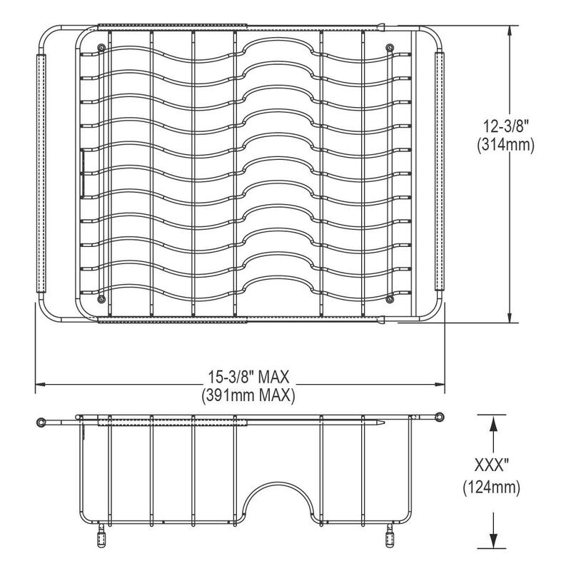 Elkay Stainless Steel 15-3/8" x 12-3/8" x 5-7/16" Rinsing Basket