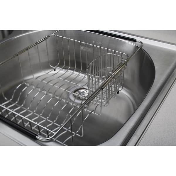slide 2 of 3, Elkay Stainless Steel 15-3/8" x 12-3/8" x 5-7/16" Rinsing Basket