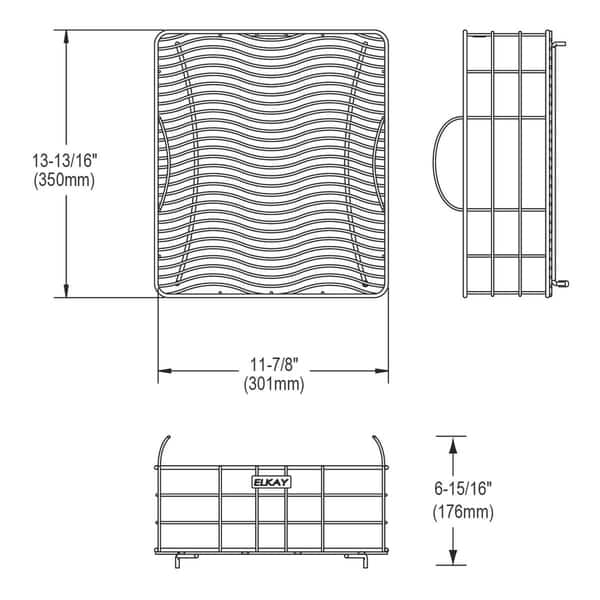 Elkay Stainless Steel 11-7/8" x 13-13/16" x 6-15/16" Rinsing Basket