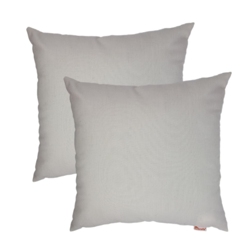 Austin Horn Classics Sunbrella® Spectrum Eggshell 20-inch Outdoor Pillow 2-pack - 20" x 20"