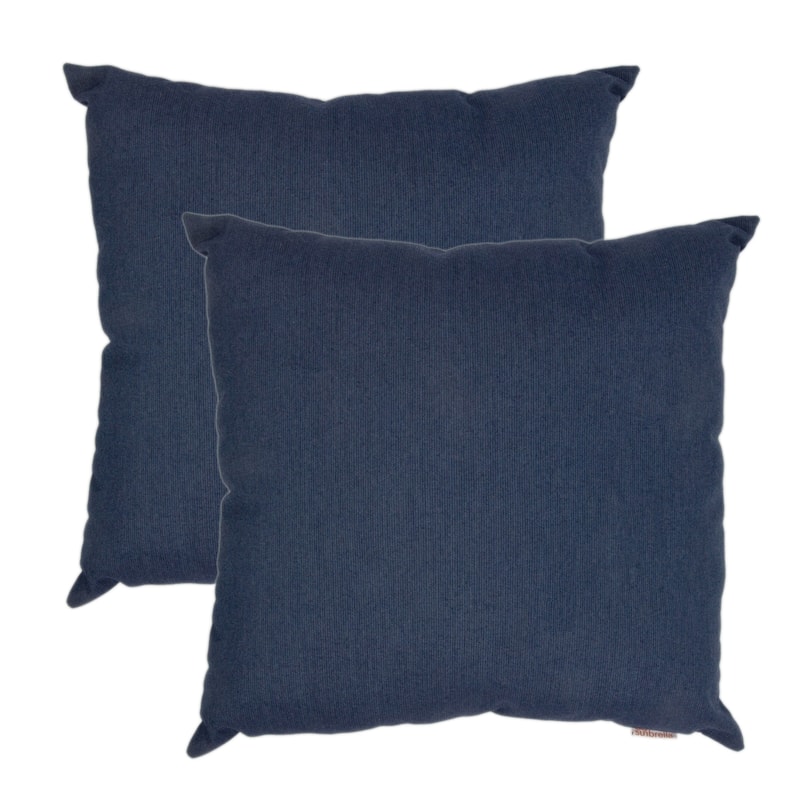 Austin Horn Classics Sunbrella® Spectrum Indigo 20-inch Outdoor Pillow 2-pack - 20" x 20"