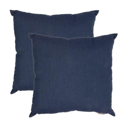 Austin Horn Classics Sunbrella® Spectrum Indigo 20-inch Outdoor Pillow 2-pack - 20" x 20"