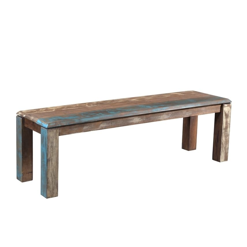 Carbon Loft Nouz Handmade Old Reclaimed Wood Bench (India) - 60" x 16" x 18"