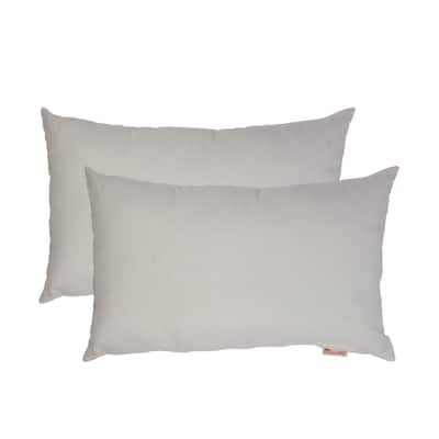 Austin Horn Classics Sunbrella® Spectrum Eggshell Boudoir Outdoor Pillow 2-pack - 13" x 20"