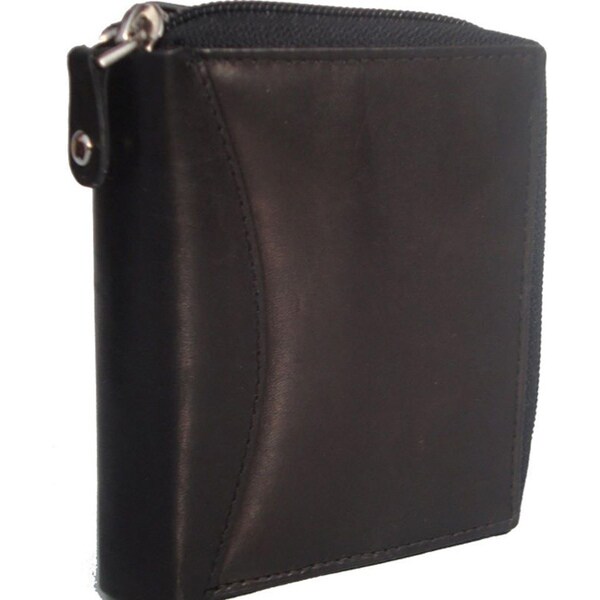 Shop Accordion Black Leather Wallet - Free Shipping On Orders Over $45 ...