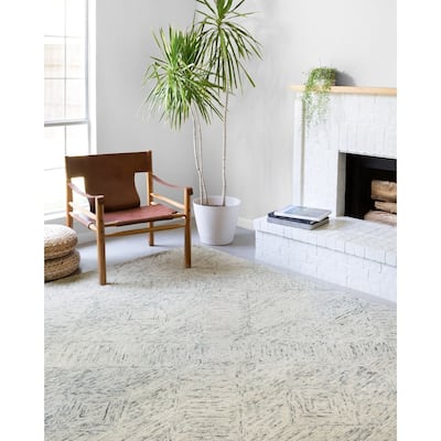 Alexander Home Aspen Sky Hand-tufted Wool Contemporary Rug