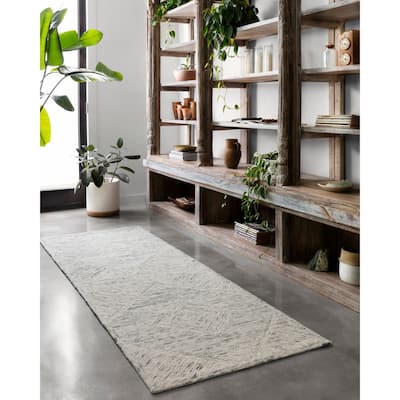 Alexander Home Aspen Sky Hand-tufted Wool Contemporary Rug