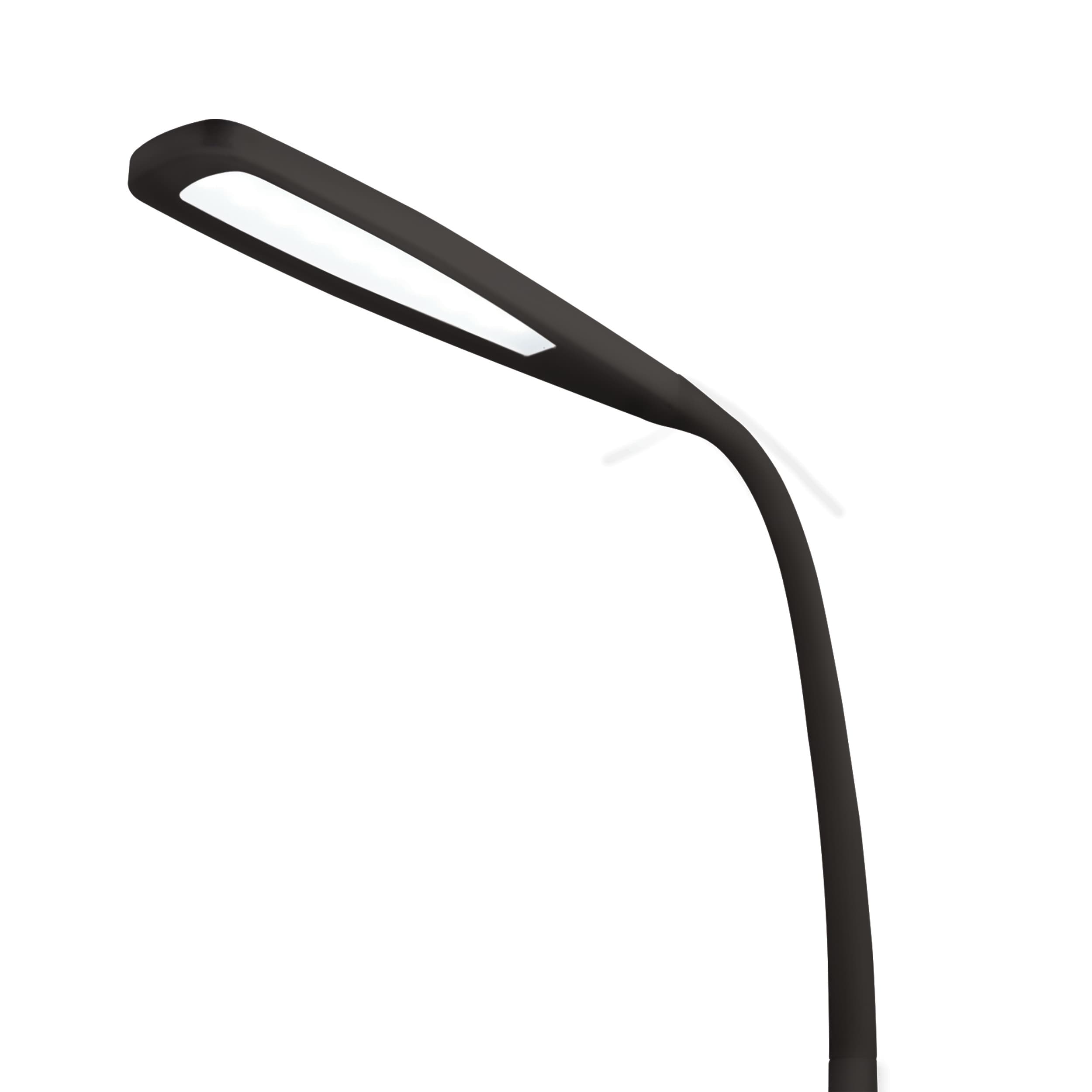 ottlite natural daylight led flex floor lamp black