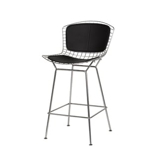 Strick and Bolton Campsie Contemporary Steel Counter Stool (Counter Height - 23-28 in. - Single - Black)