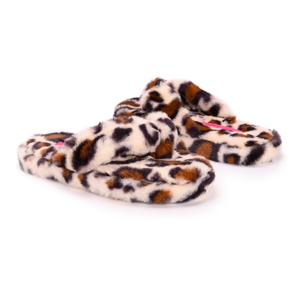 womens fluffy flip flop slippers