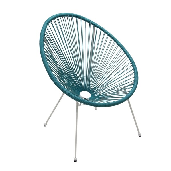 Acapulco Light Blue Resort Grade Wicker Patio Chairs 3 Pack