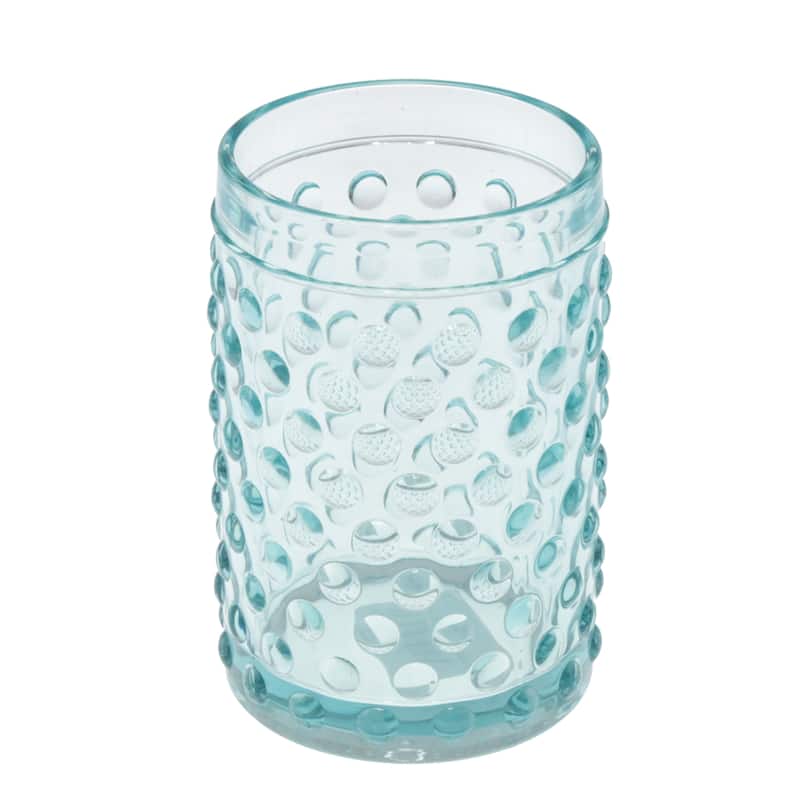 Creative Home Embossed Dot light blue Glass Tumbler - N/A - N/A - N/A