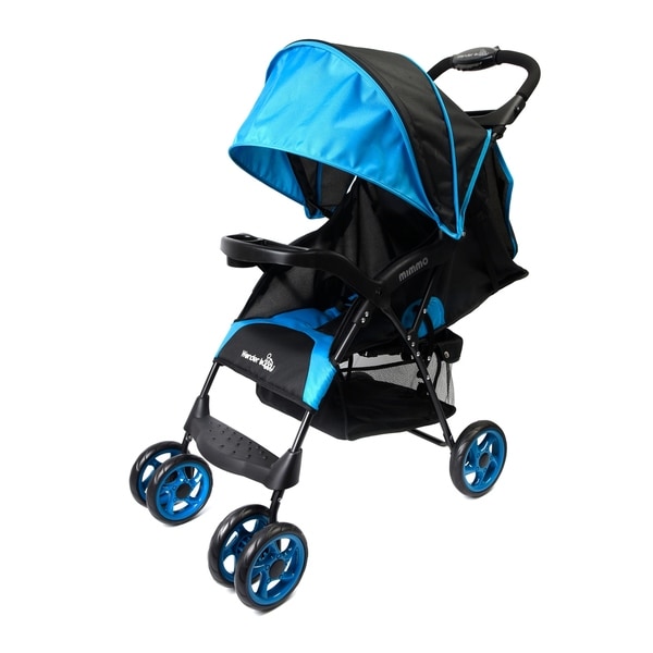 blue lightweight stroller