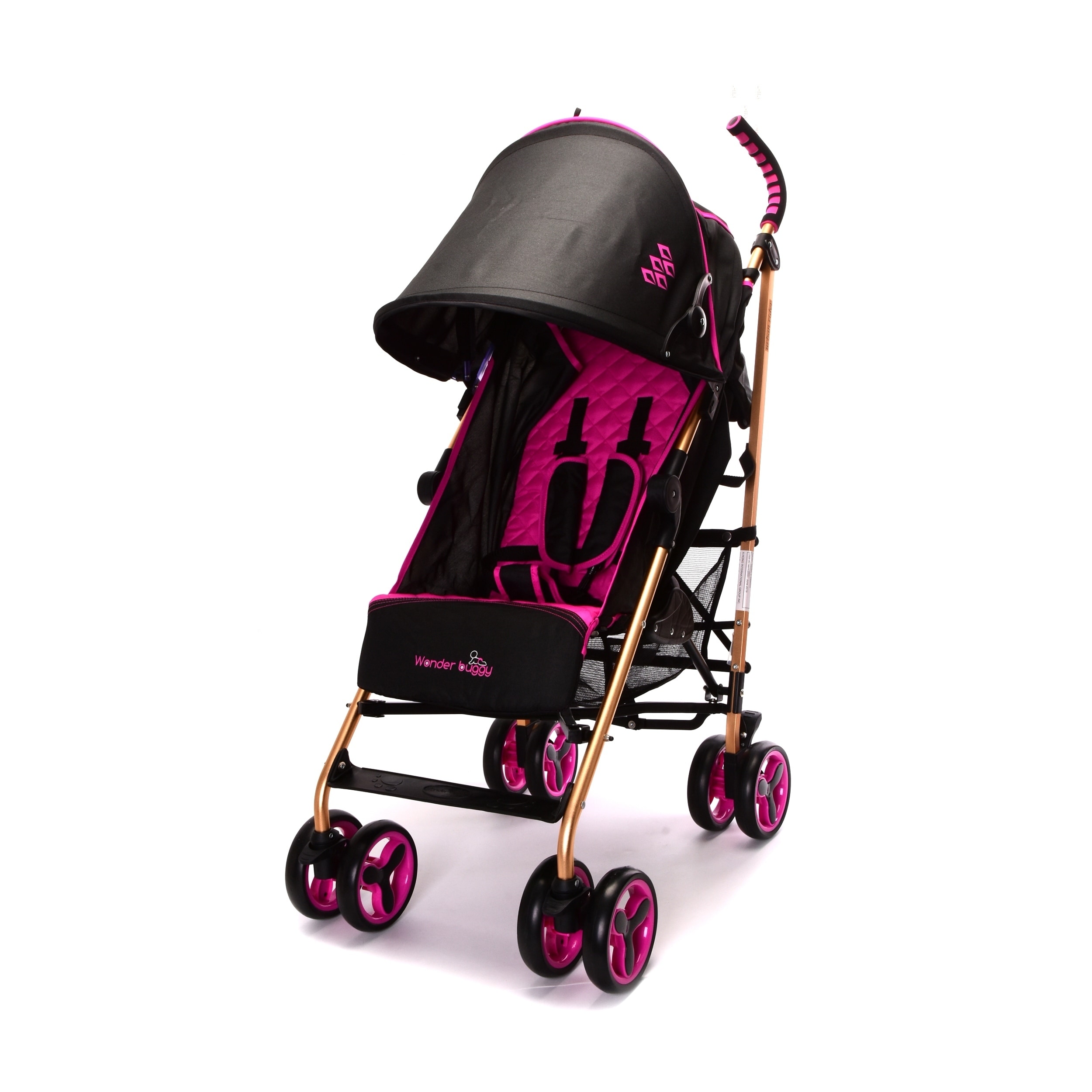 lightweight stroller with large basket