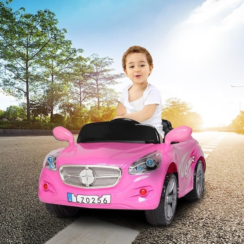 pink electric car for 7 year old