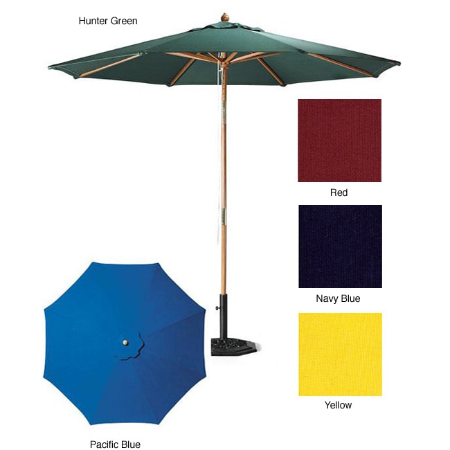 Premium 9 foot Round Patio Umbrella With Heavy duty Stand