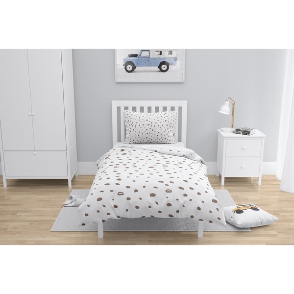 DAVID SMALL DOTS BROWN Comforter by Kavka Designs. Opens flyout.