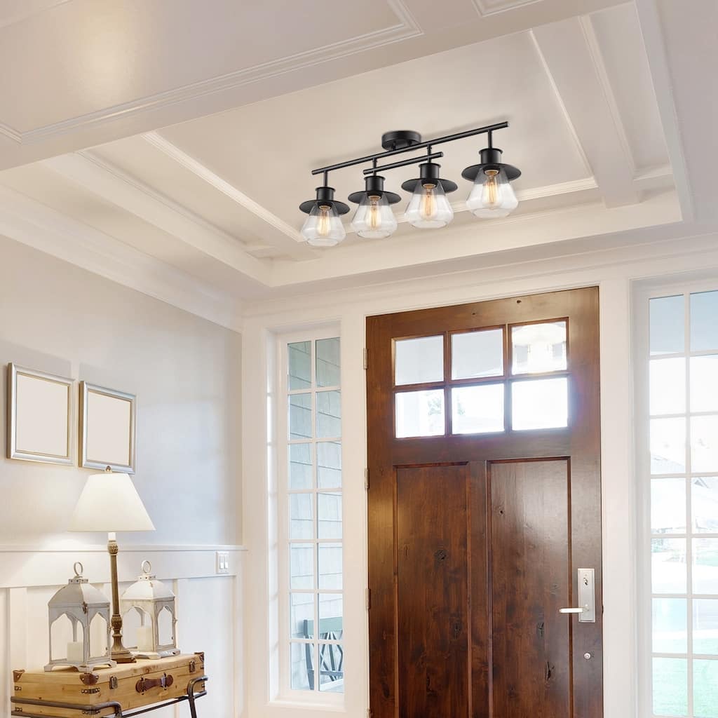 Porch & Den Del Puente Dark Bronze 4-light Track Lighting Kit