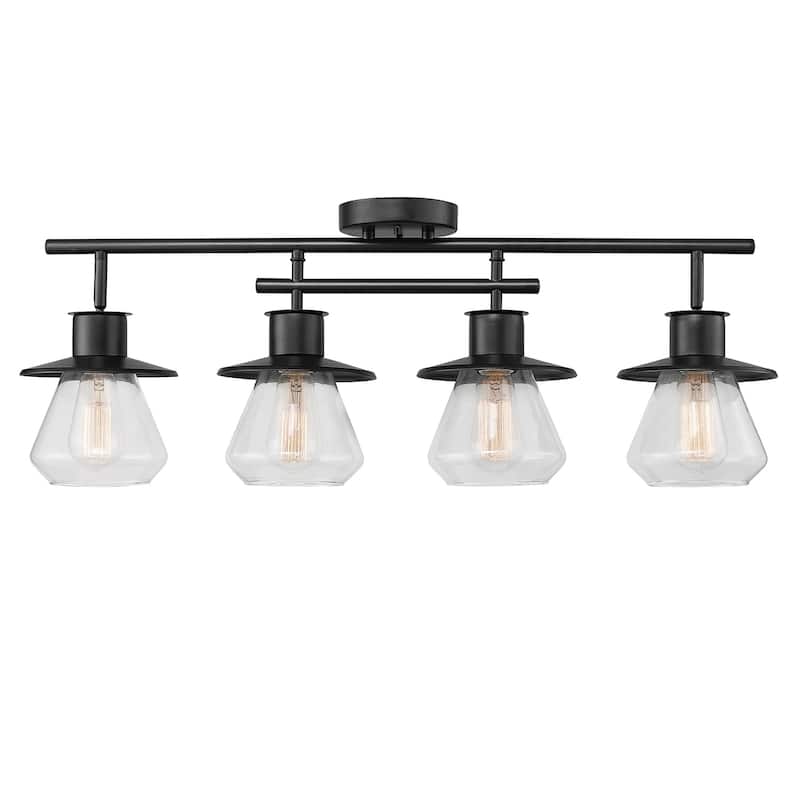 Porch & Den Del Puente Dark Bronze 4-light Track Lighting Kit