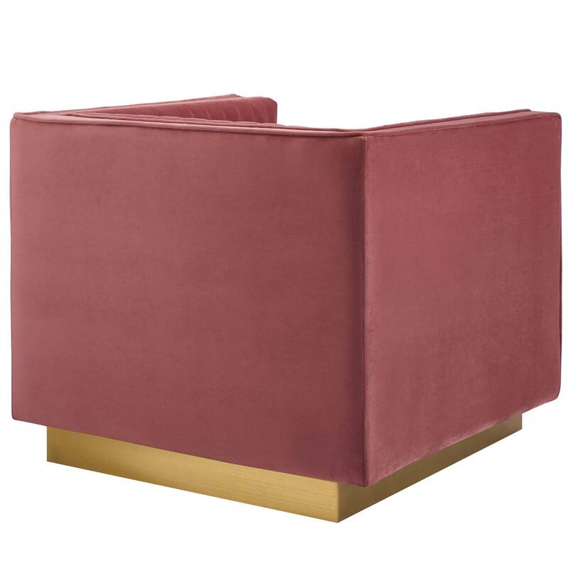 Sanguine 3 Piece Vertical Channel Tufted Performance Velvet Set