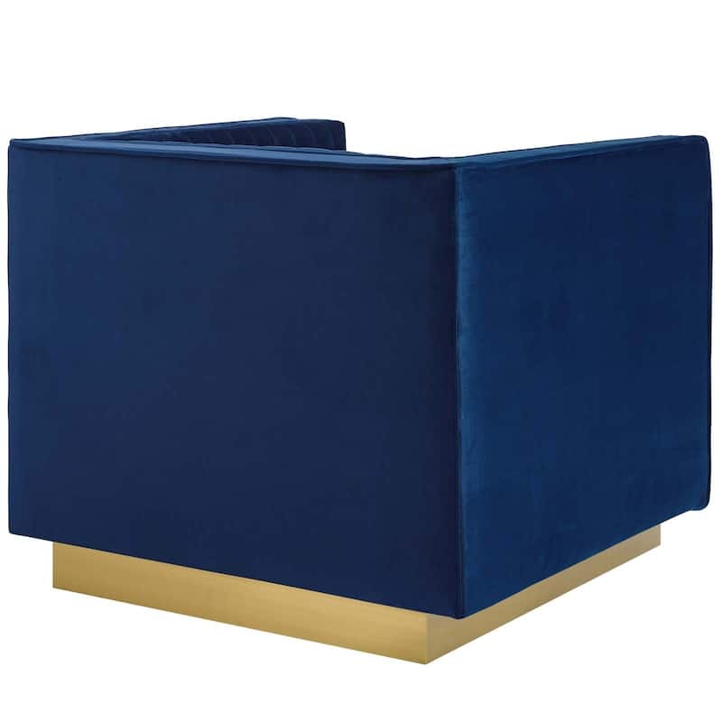 Sanguine 3 Piece Vertical Channel Tufted Performance Velvet Set