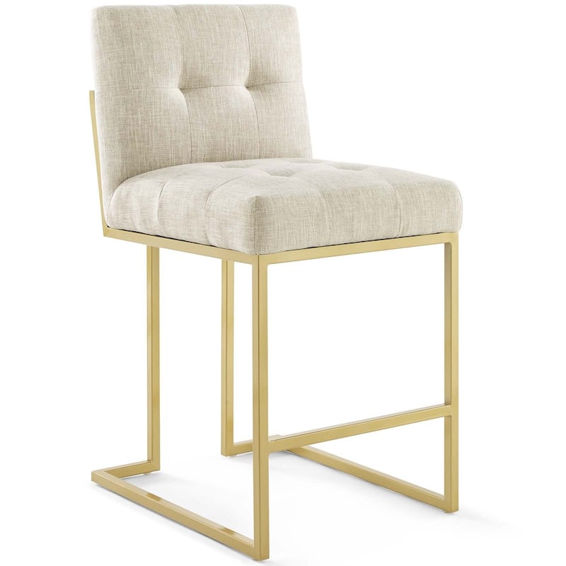 Silver Orchid Watson Upholstered Fabric Counter Stool (Set of 2) - N/A