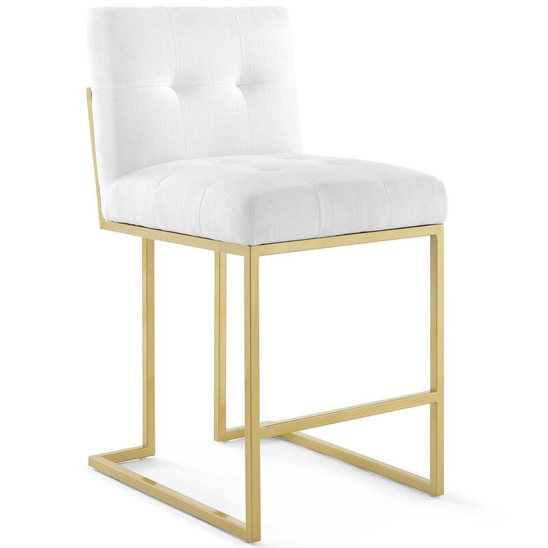 Silver Orchid Watson Upholstered Fabric Counter Stool (Set of 2) - N/A