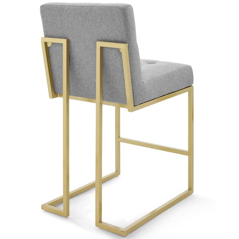 Silver Orchid Watson Upholstered Fabric Counter Stool (Set of 2) - N/A