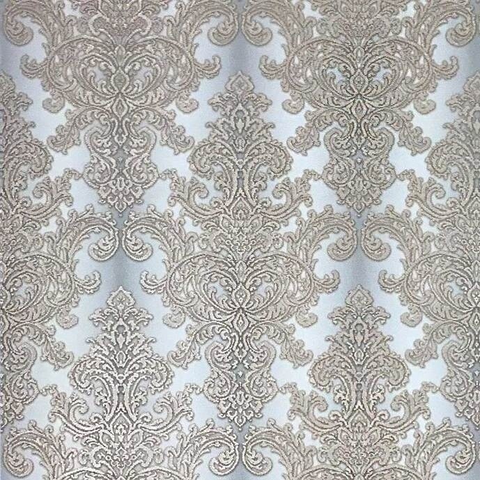 Shop Wallpaper White Gray Gold Metallic Wall Coverings Roll Textured Victorian Damask Overstock