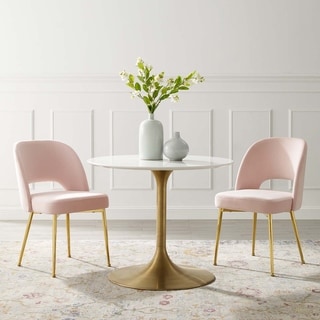 Modway Rouse Dining Room Side Chair Set of 2 (Pink)