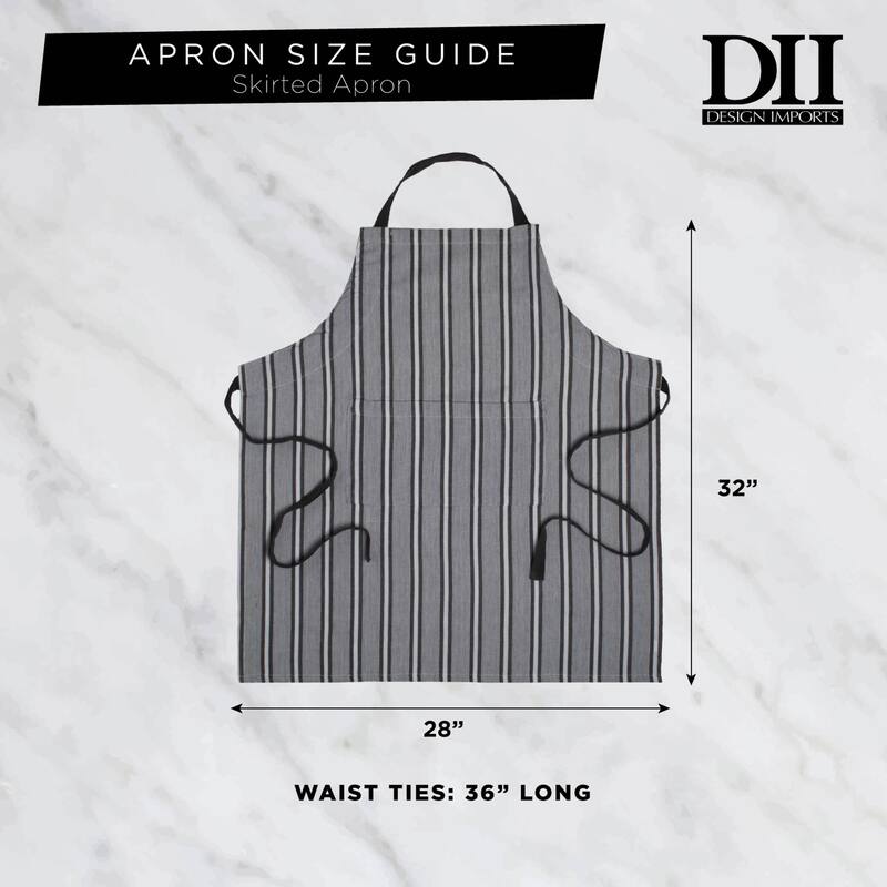 DII Chef Printed Apron, One Size Fits Most, Cook for Wine, 1 Piece