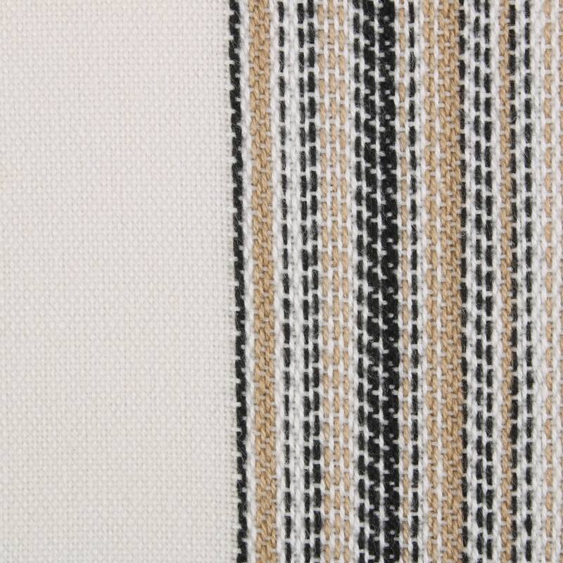 DII Fringed Stripe Tabletoppers, 20x20", Pimento, 6 Pieces