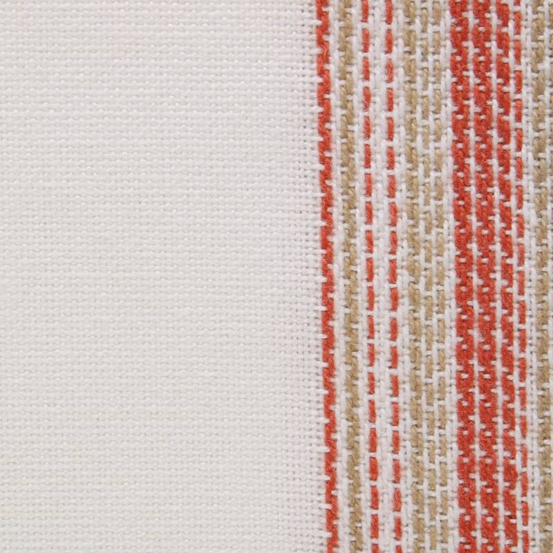 DII Fringed Stripe Tabletoppers, 20x20", Pimento, 6 Pieces
