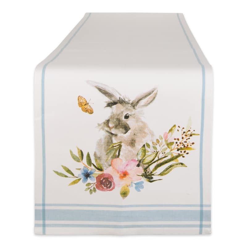 DII Garden Bunny Tabletoppers, 14x72", Garden Bunny, 1 Piece - 14 x 108" - Garden Bunny