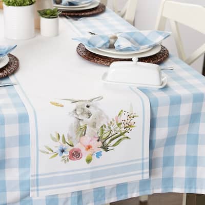 DII Garden Bunny Tabletoppers, 14x72", Garden Bunny, 1 Piece