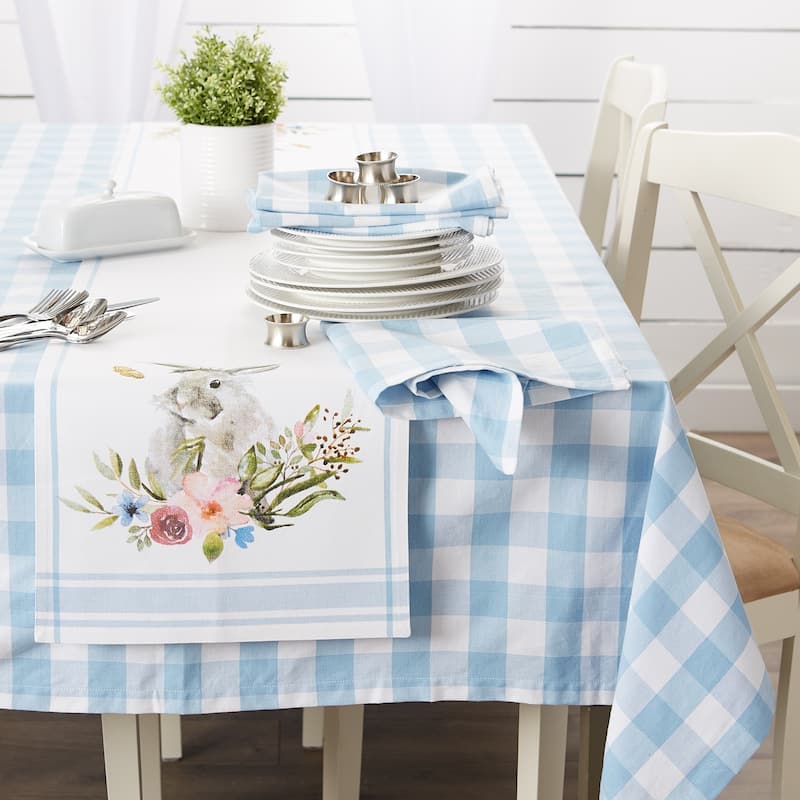 DII Garden Bunny Tabletoppers, 14x72", Garden Bunny, 1 Piece