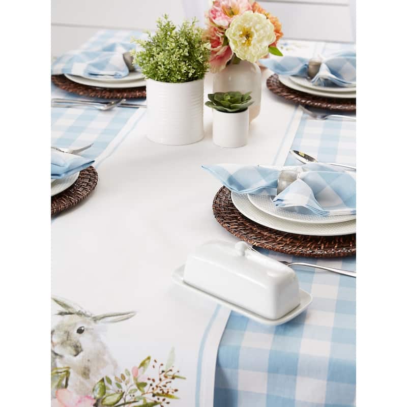 DII Garden Bunny Tabletoppers, 14x72", Garden Bunny, 1 Piece