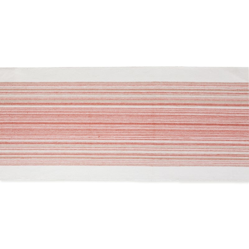 Porch & Den Meryl Stripe Pattern Fringed Table Runner