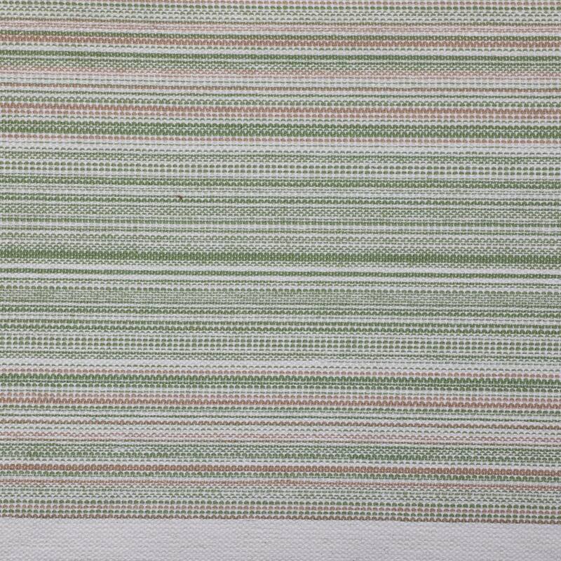 Porch & Den Meryl Stripe Pattern Fringed Table Runner